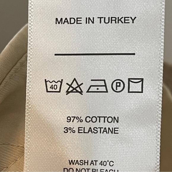 NN07 No Nationality Crown Khaki Beige Chino Shorts Mens Size 31 - Picture 8 of 8